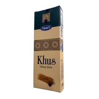 Nikhil Products KHUS Dhoop Sticks, 20 Sticks